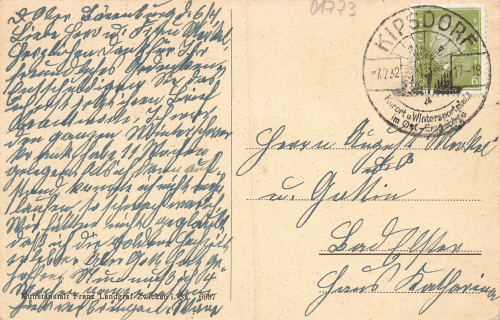 01773 Baerenfels mit Schellerhau o 1932