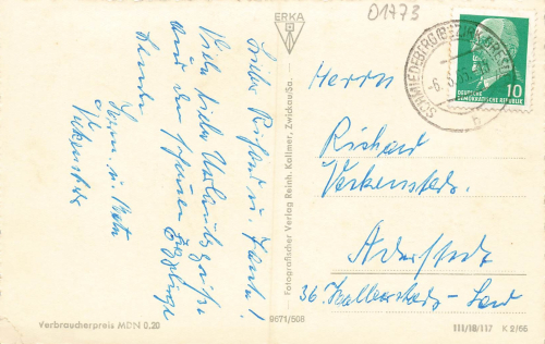 01773 Kipsdorf Erzgebirge o 1965