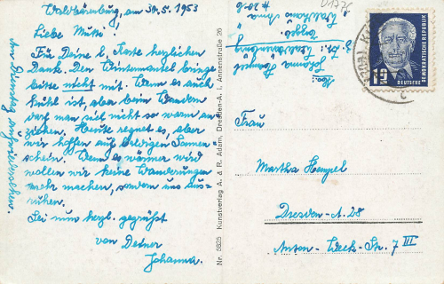 01773 Baerenfels und Kipsdorf Erzgebirge o 1953