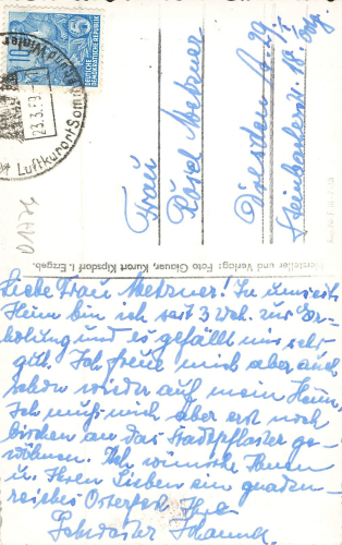 01773 Kipsdorf Erzgebirge Haus Marienruh o 1959