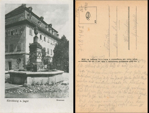 Kirchberg Jagst Brunnen gebr. ca.1930