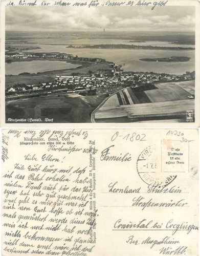 14730 Kirchmoeser Brandenburg o 7.8.198214730 Kirchmoeser Brandenburg Air photo o 1.7.1937