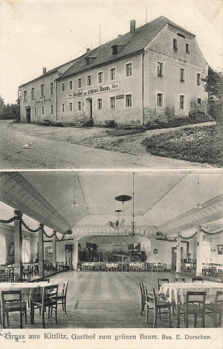 02708 Kittlitz Löbau Gasthof zum grünen Baum o 1913