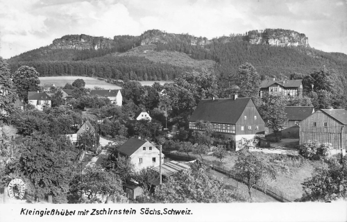 01814 Kleingiesshuebel Saxon Switzerland with Zschirnstein o 1967