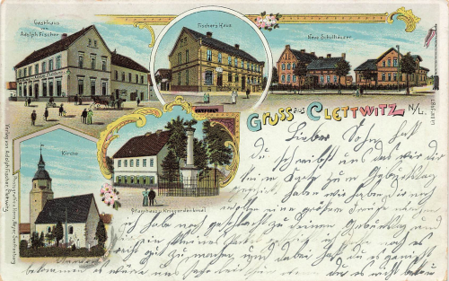 01998 Klettwitz Niederlausitz Clettwitz Litho o 1908