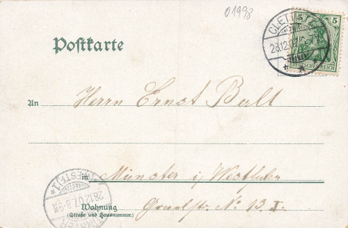 01998 Klettwitz Niederlausitz Clettwitz Hotel Germania Litho o 1907