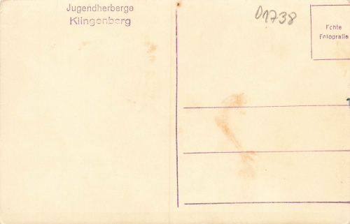 01776 Klingenberg Osterzgebirge Youth Hostel * around 1940