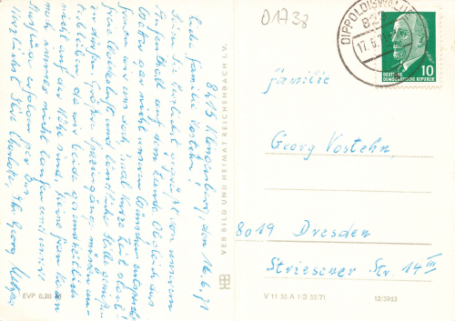 01776 Klingenberg Osterzgebirge Mehrbildkarte o 1971