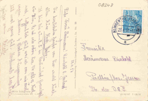 Klingenthal 3 Sachsen Mittelberg o 1957