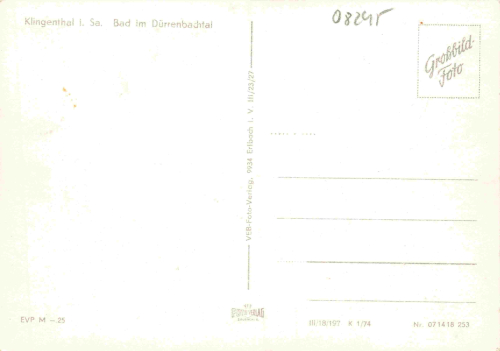 Klingenthal Sachsen Bad im Dürrenbachtal * 1974
