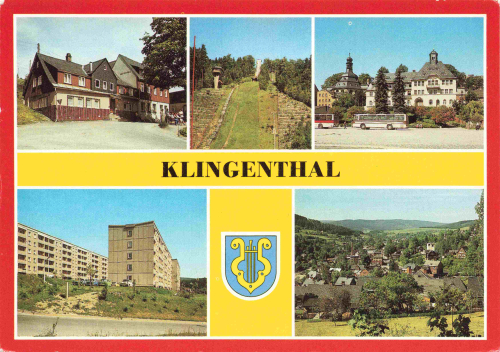 Klingenthal Sachsen Mehrbildkarte * 1990