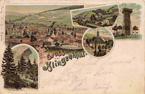 Klingenthal Sachsen Gruss aus... Litho o 1906
