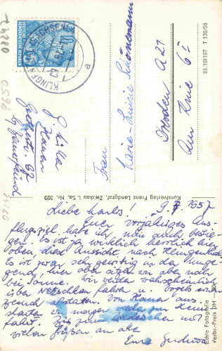 Klingenthal 3 Sachsen Zollhäuser o 1957