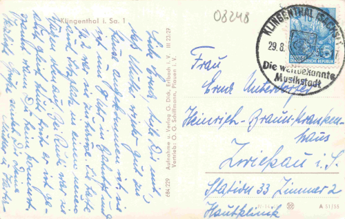 Klingenthal Sachsen o 1955