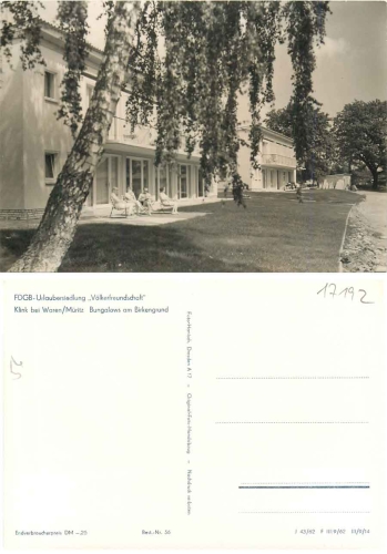 17192 Klink Bungalows Urlaubersiedlung Voelkerfreundschaft *1962 Hanich0056