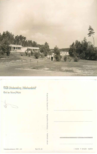 17192 Klink Müritz Urlaubersiedlung Völkerfreundschaft *1962