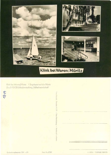 17192 Klink bei Waren Mueritz FDGB Ferienheim *1964 Hanich1719