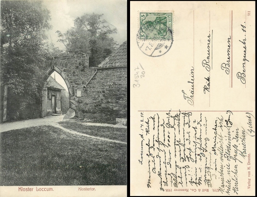 Loccum Monastery Klostertor o August 17, 1910