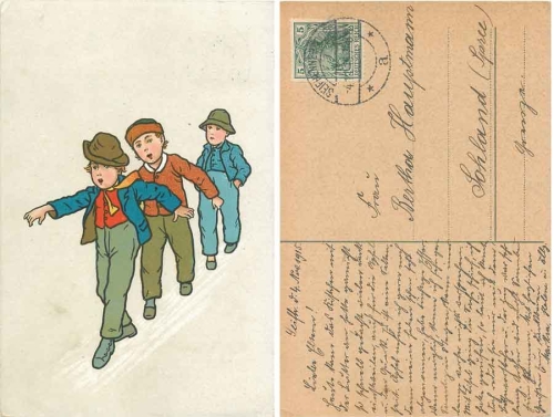 Boys artist card o 4.11.1915