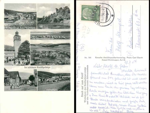 34639 Appenfeld Oberhuelsa Grebenhagen Knuellgebirge o 13.7.1954