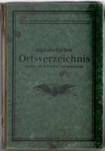 Gazetteer 1938 Central European Railway Association