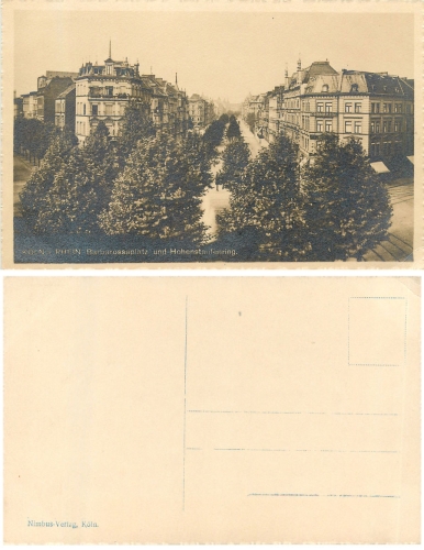Köln Barbarossenplatz und Hohenstaufenring *ca. 1930