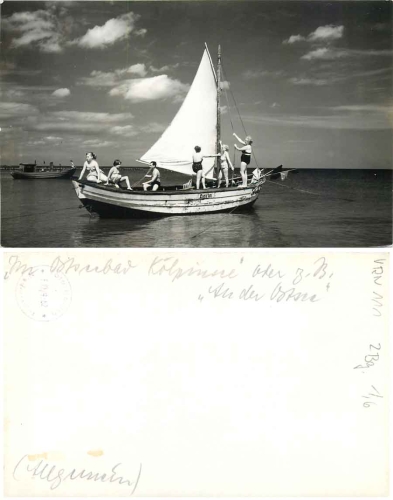 17459 Koelpinsee Usedom Sailboat "Karin" *1958 Hanich oN