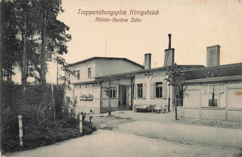 01936 Königsbrück Truppenübungsplatz Militär Kantine Jahn * um 1910