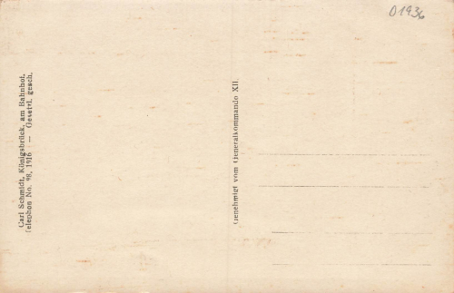 01936 Koenigsbrueck Kriegsgefangenenlager Franzosenlager Echtfoto 1916