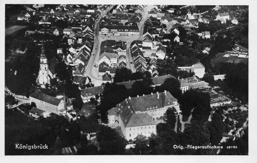 01936 Königsbrück Fliegeraufnahme o 1942