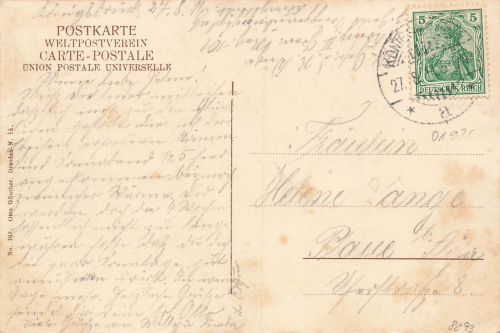 01936 Königsbrück Königstrasse Restaurant zum Schwarzen Adler o 1911