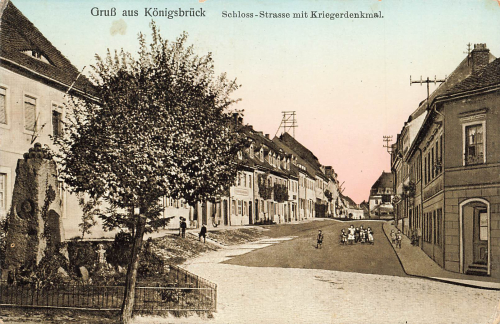 01936 Königsbrück Schlossstrasse Kriegerdenkmalo 1918