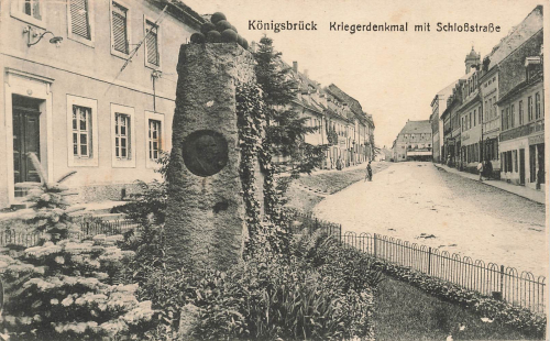 01936 Königsbrück Schlossstrasse Kriegerdenkmalo 1918