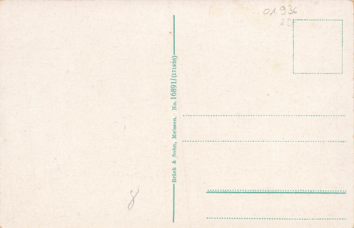 01936 Königsbrück Markt und Schlossstrasse * um 1910