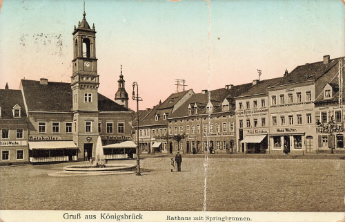 01936 Königsbrück Rathaus o 1925