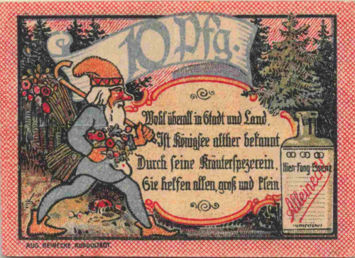 Königsee Thüringer Notgeldschein 1921