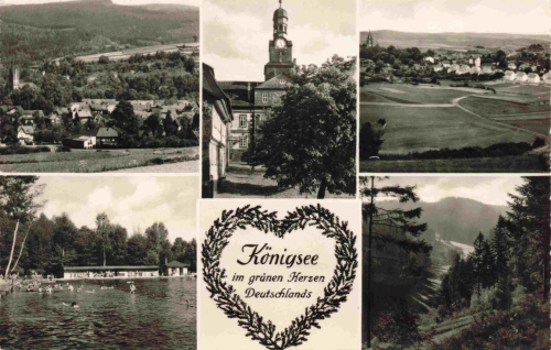 Königsee Thüringer Mehrbildkarte * 1960