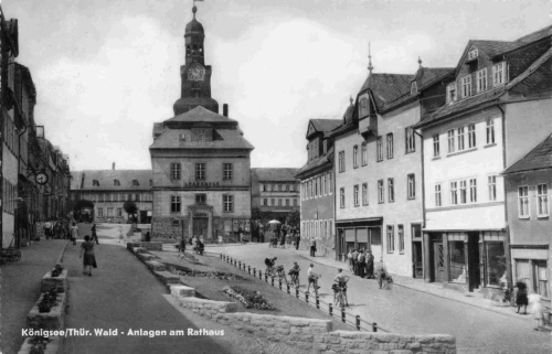 Königsee Thüringen Rathaus o 1960