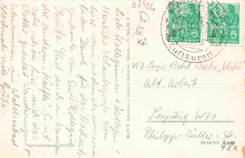 Königsee Thüringen Rathaus o 1960