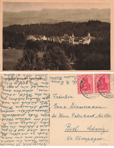 78126 Konigsfeld Baden o 28.6.1921