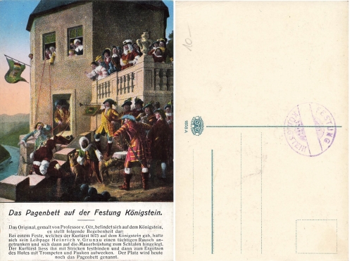 Konigstein Fortress Elector of Saxony The Page Bed *ca.1920