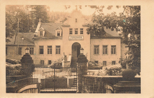 01824 Königstein Ferienheim Pumpenwerk Halle Sächsische Schweiz o 1956