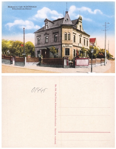 01445 Koetzschenbroda Radebeul Cafe Bakery * approx. 1920