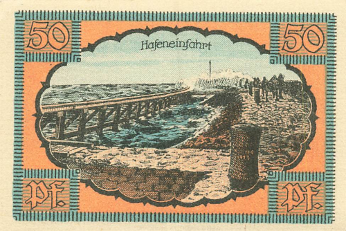 Kolberg Ostsee Pommern Kolobrzeg Notgeldschein 1921
