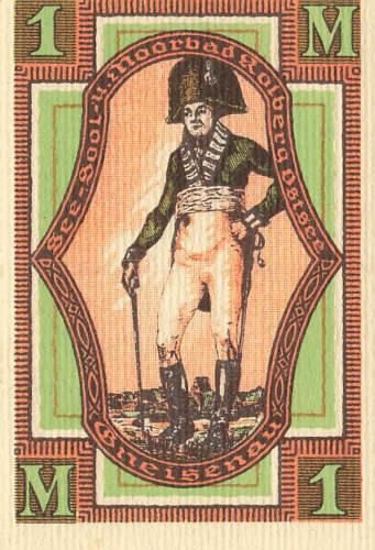 Kolberg Baltic Sea Pomerania Kołobrzeg Emergency banknote 1921