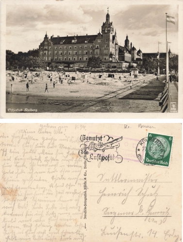 Kolberg Pommern Kolobrzeg o 1934