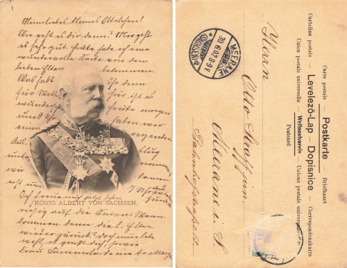 King Albert of Saxony o 30.6.1902