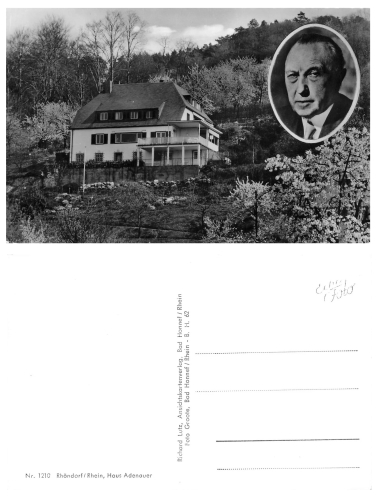 Konrad Adenauer Haus Rhoendorf * ca.1960