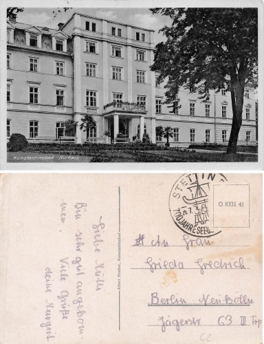 Konstantinsbad Kurhaus o um 1930