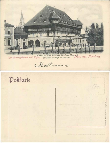 78465 Konstanz Lake Constance Council building Postcard *ca.1910